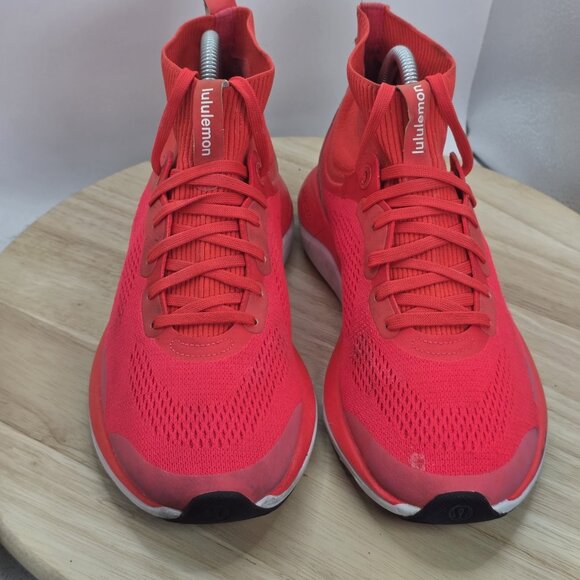 Womens Size 8.5 Lululemon Flare/White/Black Chargefeel Mid Ladies Workout Shoes - Picture 4 of 10